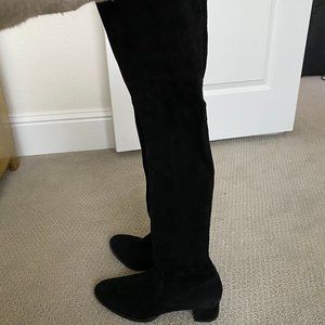 Manolo Blahnik Suede Over-the-knee Boots (39)